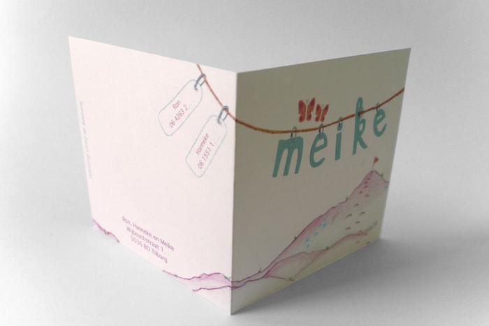 Geboortekaartje Meike