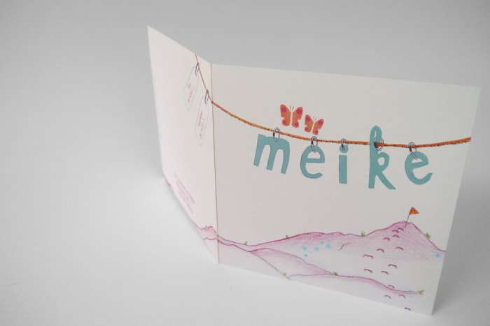 Geboortekaartje Meike